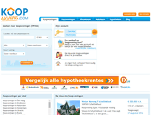 Tablet Screenshot of koopwoning.com